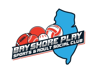 Bayshore Play Sports & Adult Social Club logo design by rizuki