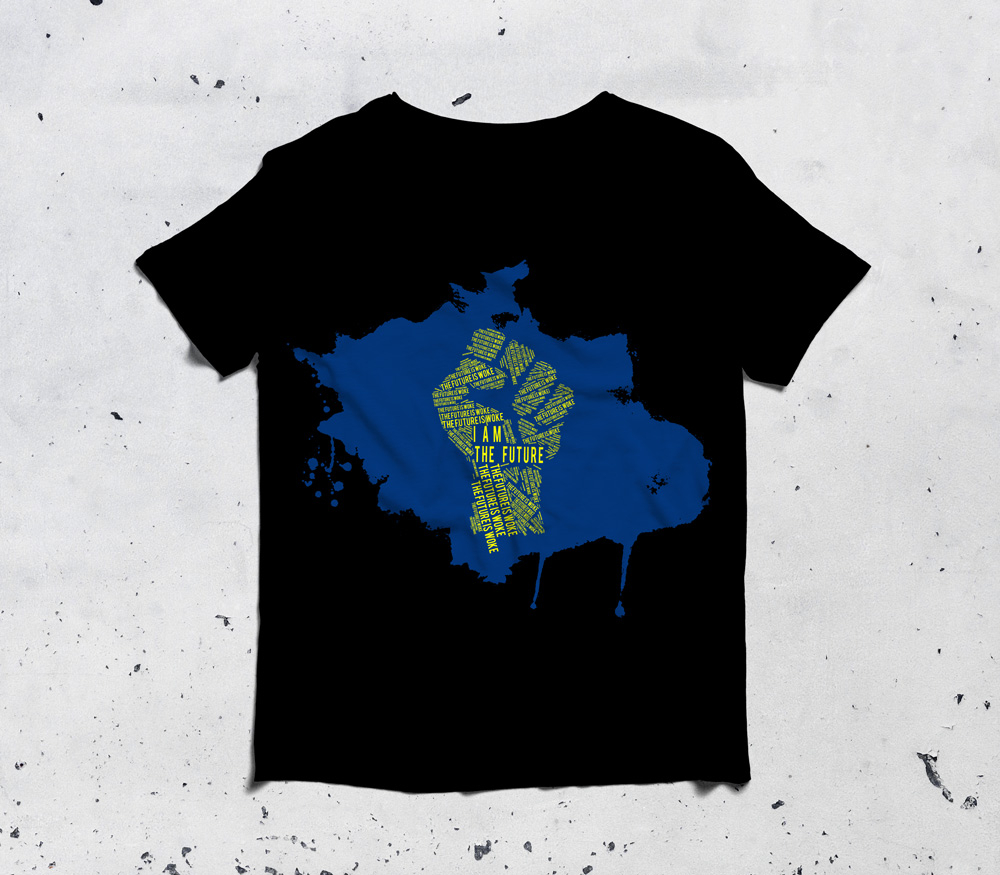 The Future Is Woke. logo design by grea8design