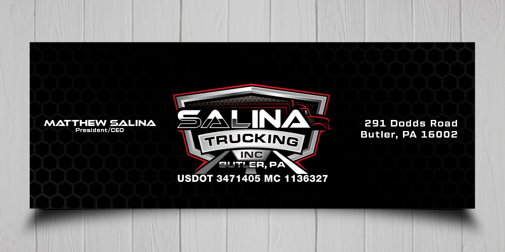 Salina Trucking Inc logo design by Niqnish