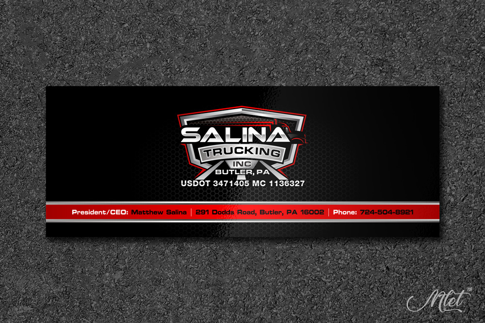 Salina Trucking Inc logo design by mletus