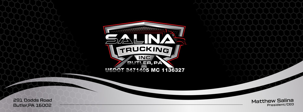 Salina Trucking Inc logo design by grea8design