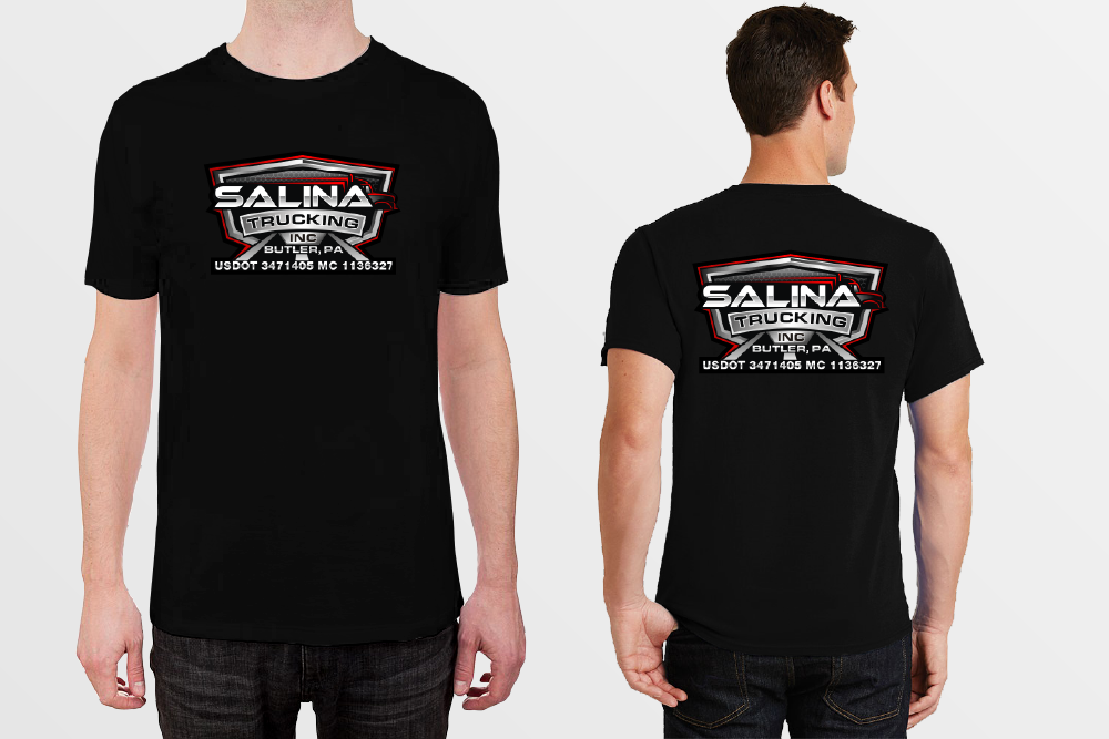 Salina Trucking Inc logo design by pollo