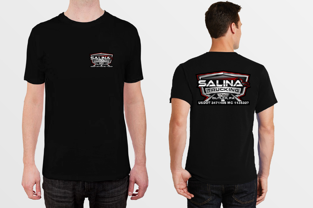 Salina Trucking Inc logo design by pollo