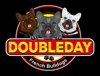 DOUBLEDAY FRENCH BULLDOGS  logo design by Suvendu