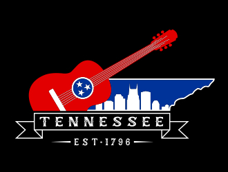 Nashville Music Guide back of T  logo design by aura