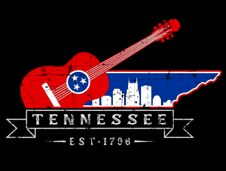 Nashville Music Guide back of T  logo design by aura