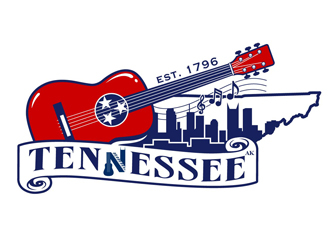 Nashville Music Guide back of T  logo design by DreamLogoDesign
