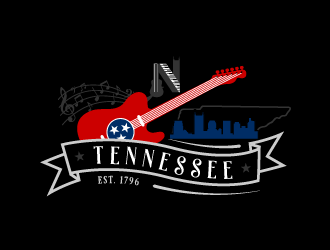 Nashville Music Guide back of T  logo design by SOLARFLARE