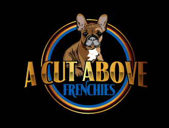 A Cut Above Frenchies  logo design by AamirKhan