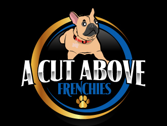 A Cut Above Frenchies  logo design by AamirKhan