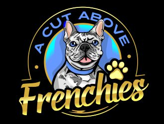 A Cut Above Frenchies  logo design by veron