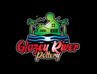GLAZEY RIVER POTTERY logo design by sunny070