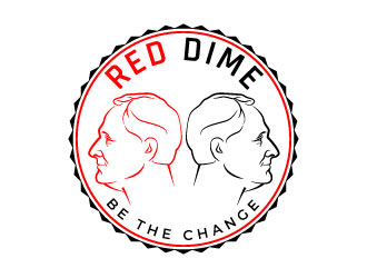 Red Dime logo design by MonkDesign