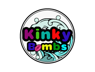 Kinky Bombs logo design by Sofia Shakir
