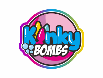Kinky Bombs logo design by andriandesain