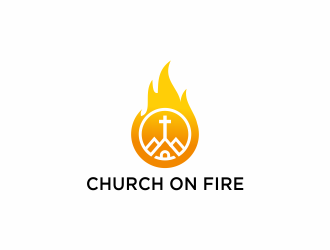 Church On Fire logo design by y7ce