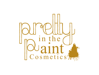 Pretty in the Paint Cosmetics  logo design by GassPoll