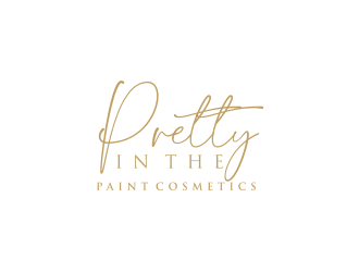 Pretty in the Paint Cosmetics  logo design by bricton