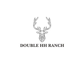 Double HH Ranch logo design by bombers