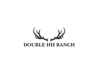 Double HH Ranch logo design by bombers