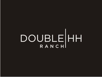 Double HH Ranch logo design by bricton