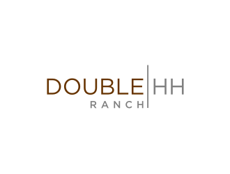 Double HH Ranch logo design by bricton
