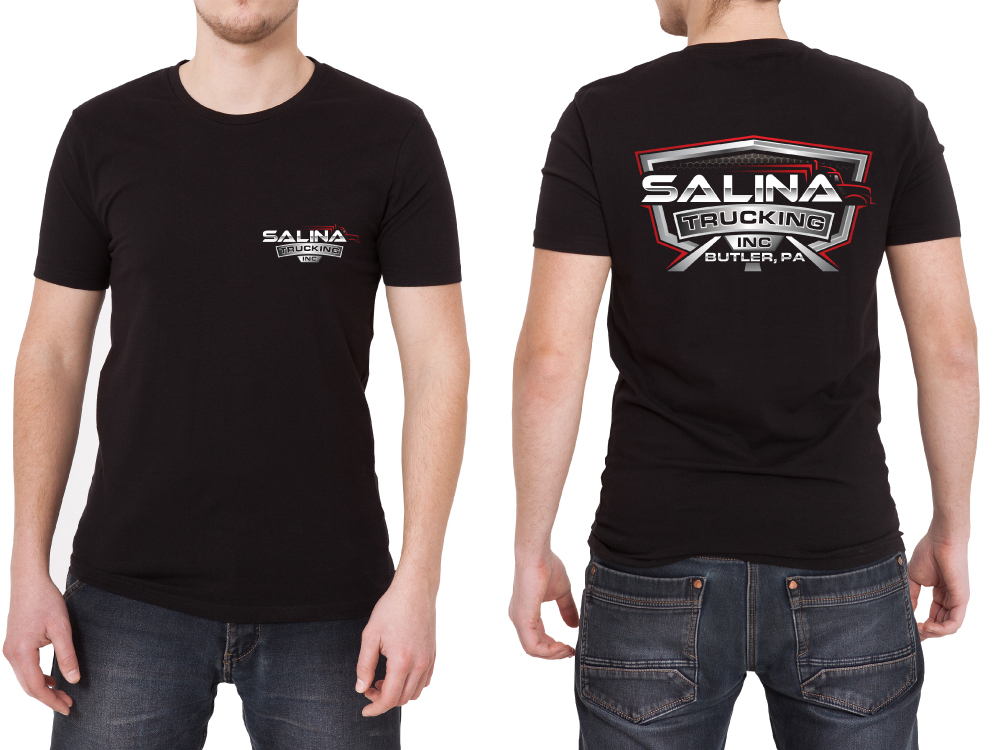 Salina Trucking Inc logo design by labo