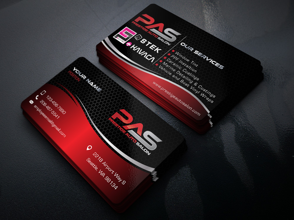 Prestige Auto Salon logo design by Gelotine