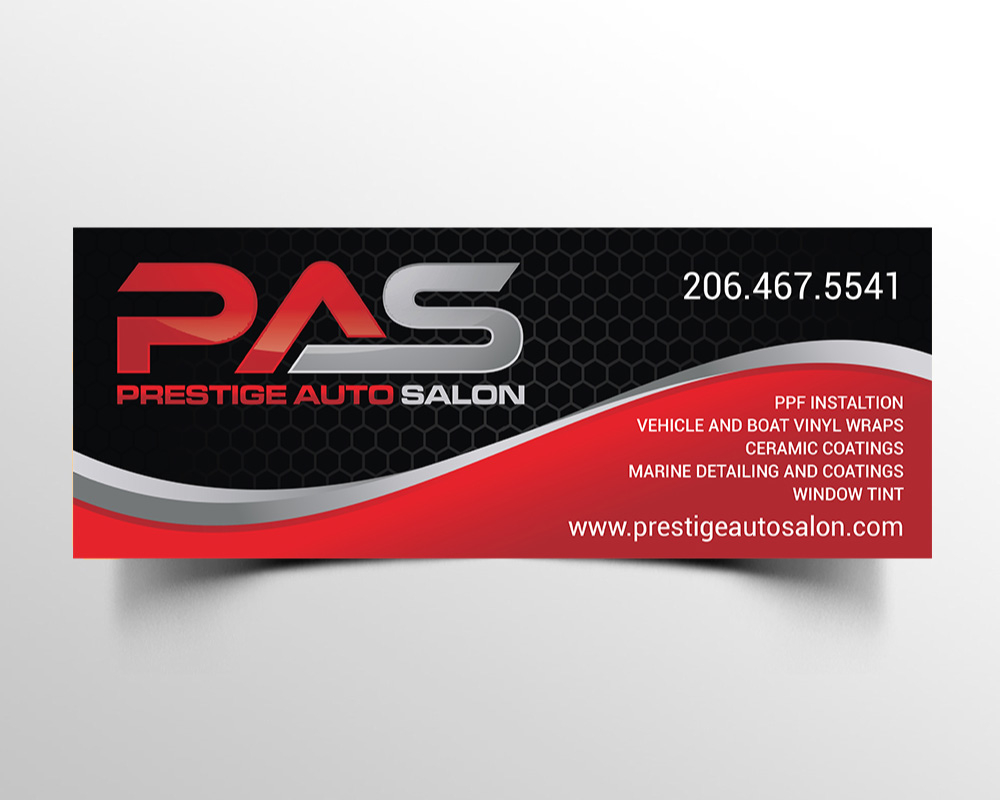 Prestige Auto Salon logo design by Boomstudioz