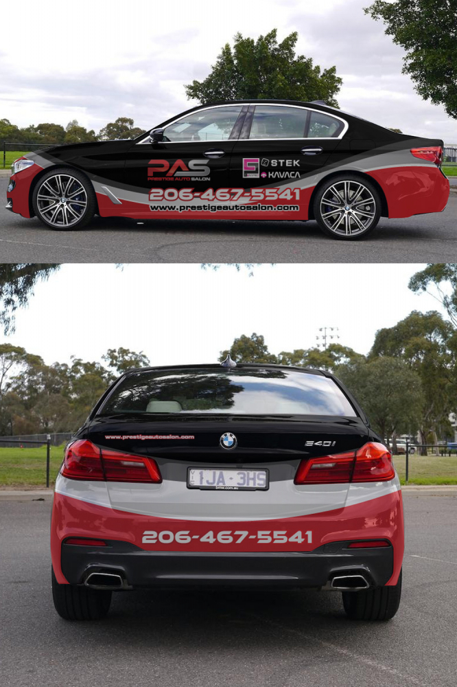 Prestige Auto Salon logo design by Gelotine