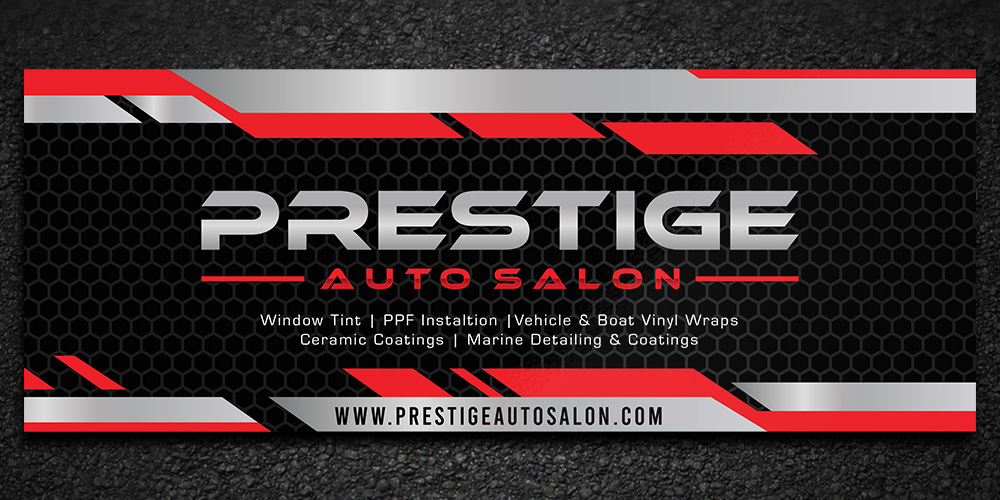 Prestige Auto Salon logo design by Gelotine