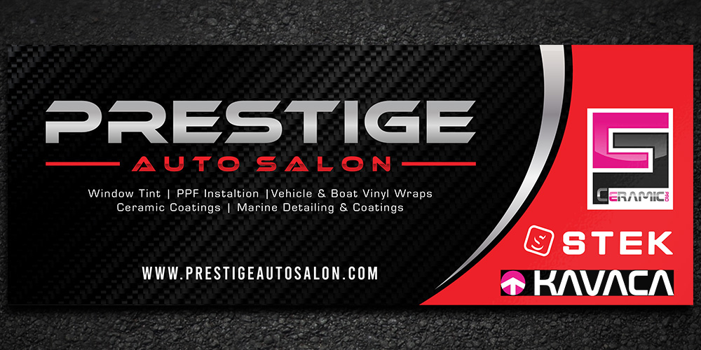 Prestige Auto Salon logo design by Gelotine