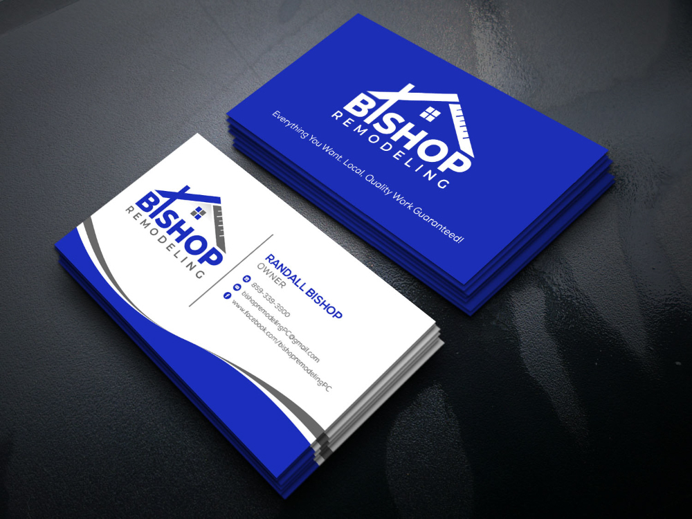 BISHOP REMODELING logo design by labo