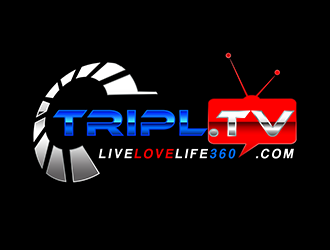 TripL.TV and LiveLoveLife360.com logo design by 3Dlogos
