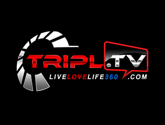 TripL.TV and LiveLoveLife360.com logo design by 3Dlogos