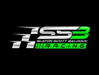 Slaton Scott Baldock Racing logo design by javaz