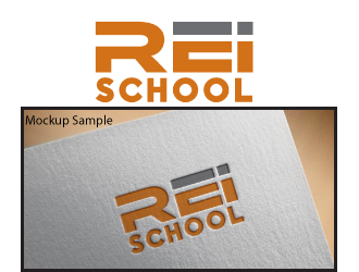 REI School logo design by nona