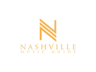 Nashville Music Guide back of T  logo design by daanDesign