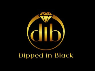 Dipped in Black logo design by aura