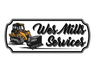 WES MILLS SERVICES logo design by LucidSketch