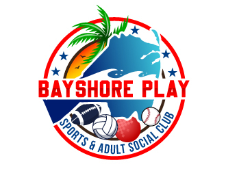 Bayshore Play Sports & Adult Social Club logo design by Suvendu