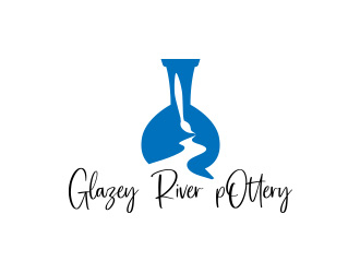 GLAZEY RIVER POTTERY logo design by daanDesign