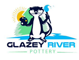 GLAZEY RIVER POTTERY logo design by bloomgirrl