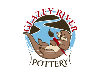 GLAZEY RIVER POTTERY logo design by brandshark