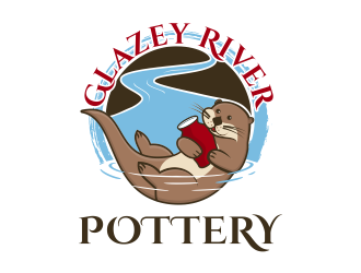 GLAZEY RIVER POTTERY logo design by brandshark