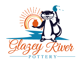 GLAZEY RIVER POTTERY logo design by bloomgirrl