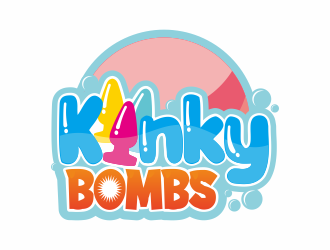 Kinky Bombs logo design by andriandesain