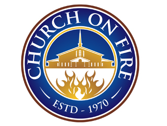 Church On Fire logo design by DreamLogoDesign