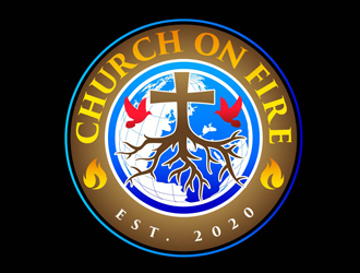 Church On Fire logo design by DreamLogoDesign