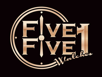 Five 1 Five Watches  logo design by DreamLogoDesign
